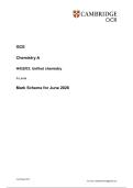 OCR A Level Chemistry A June 2026 H432-03 Unified chemistry Mark Scheme