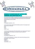 NURSING PATHOPHYSIOLOGY ACTUAL SETS ANSWERS AND QUESTIONS SET A&period;pdf