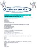 NURSING PATHOPHYSIOLOGY EVALUATION TEST ANSWERS AND QUESTIONS SET A&period;pdf