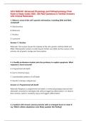 GCU NUR-631 Advanced Physiology and Pathophysiology Final Exam & Study Guide 2026 &vert; 200 Real Questions & Verified Answers with Clinical Rationales