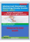Maternal & Child Health &mdash; Test 9 Review Exam latest 2026&sol;2027 &ndash; complete test Bank with correct answers Graded A&plus; How much total weight should a woman with a normal BMI gain during pregnancy&quest; About 25 to 35 pounds&period; When should the Rubella &lpar;MMR&rpar; vac