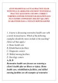 ATI FUNDAMENTALS ACTUAL PRACTICE EXAM WITH WELL ELABORATED AND MOST TESTED REAL PRACTICE QUESTIONS AND 100&percnt; CORRECT VERIFIED ANSWERS WITH DETAILED RATIONALES PLUS EXPERT ANSWER KEY 2026-2027 Q&A 100&percnt; GUARANTEED PASS A&plus; INSTANT DOWNLOAD PDF