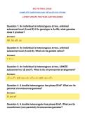 BIO 340 FINAL EXAM &NewLine;COMPLETE QUESTIONS AND DETAILED SOLUTIONS&NewLine;LATEST UPDATE THIS YEAR JUST RELEASED
