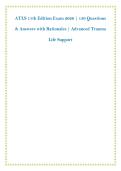 ATLS 11th Edition Exam 2026 &vert; 150 Questions &NewLine;& Answers with Rationales &vert; Advanced Trauma &NewLine;Life Support 