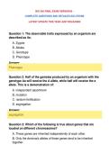 BIO 340 FINAL EXAM VERSION B &NewLine;COMPLETE QUESTIONS AND DETAILED SOLUTIONS&NewLine;LATEST UPDATE THIS YEAR JUST RELEASED