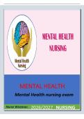 Mental Health Nursing Exam latest&NewLine;2026&sol;2027 &ndash; complete test Bank with&NewLine;correct answers Graded A&plus;&NewLine;Bipolar 1 Disorder - at least one episode of mania alternates with&NewLine;major depression&period; psychosis may accompany the manic episode&period;&NewLine;Bipolar 2 Disorder - hypom