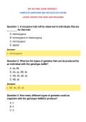 BIO 340 FINAL EXAM VERSION C &NewLine;COMPLETE QUESTIONS AND DETAILED SOLUTIONS&NewLine;LATEST UPDATE THIS YEAR JUST RELEASED