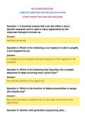 BIO 340 MIDTERM EXAM &NewLine;COMPLETE QUESTIONS AND DETAILED SOLUTIONS&NewLine;LATEST UPDATE THIS YEAR JUST RELEASED