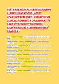 Test Bank Medical-Surgical Nursing 11th Ed Ignatavicius &vert; Concepts for Clinical Judgment & Collaborative Care