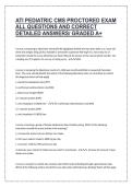 ATI PEDIATRIC CMS PROCTORED EXAM ALL QUESTIONS AND CORRECT DETAILED ANSWERS&sol; GRADED A&plus;
