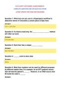 CLR CLARITY DATA MODEL EXAM VERSION B &NewLine;COMPLETE QUESTIONS AND DETAILED SOLUTIONS&NewLine;LATEST UPDATE THIS YEAR JUST RELEASED