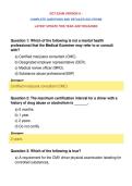 DOT EXAM VERSION A &NewLine;COMPLETE QUESTIONS AND DETAILED SOLUTIONS&NewLine;LATEST UPDATE THIS YEAR JUST RELEASED