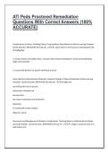 ATI Peds Proctored Remediation Questions With Correct Answers &lpar;100&percnt; ACCURATE&rpar;