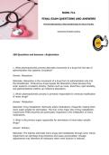 NURS 711 &NewLine;PHARMACOTHERAPEUTICS &vert; PHARMACOTHERAPIESFINAL EXAM QUESTIONS AND ANSWERS -ACCURATE VERIFIED