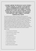 COURSECAREERS TECHNOLOGY SALES COURSE &vert;&NewLine;COURSECAREERS &vert; ACADEMIC YEAR 2026&sol;2027 &vert;&NewLine;FINAL COMPREHENSIVE EXAMINATION &vert; 50&NewLine;VERIFIED QUESTIONS AND CORRECT ANSWER&NewLine;RATIONALES &vert; LATEST UPDATE 2026&sol;2027 &vert; STUDY&NewLine;GUIDE &vert; PRACTICE QUESTIONS AND ANSWERS &vert;&NewLine;EXAM R