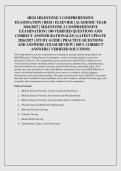 HESI MILESTONE 2 COMPREHENSIVE&NewLine;EXAMINATION &vert; HESI &sol; ELSEVIER &vert; ACADEMIC YEAR&NewLine;2026&sol;2027 &vert; MILESTONE 2 COMPREHENSIVE&NewLine;EXAMINATION &vert; 100 VERIFIED QUESTIONS AND&NewLine;CORRECT ANSWER RATIONALES &vert; LATEST UPDATE&NewLine;2026&sol;2027 &vert; STUDY GUIDE &vert; PRACTICE QUESTIONS&NewLine;AND AN