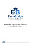 USOLN &lpar;CUSP&rpar; &ndash; Utility Safety Prof&period; Line Clearance Arborist Endorsement Exam