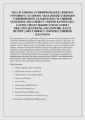 NSG 120 NURSING PATHOPHYSIOLOGY &vert; HERZING&NewLine;UNIVERSITY &vert; ACADEMIC YEAR 2026&sol;2027 &vert; MIDTERM&NewLine;COMPREHENSIVE EXAMINATION &vert; 50 VERIFIED&NewLine;QUESTIONS AND CORRECT ANSWER RATIONALES &vert;&NewLine;LATEST UPDATE 2026&sol;2027 &vert; STUDY GUIDE &vert;&NewLine;PRACTICE QUESTIONS AND ANSWERS &vert; EXAM&NewLine;