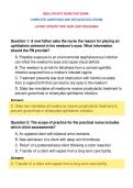 HESI LPN EXIT EXAM TEST BANK &NewLine;COMPLETE QUESTIONS AND DETAILED SOLUTIONS&NewLine;LATEST UPDATE THIS YEAR JUST RELEASED