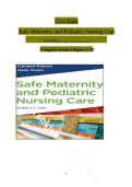 Test Bank for Safe Maternity and Pediatric Nursing Care&comma; 3rd Edition by Luanne Linnard-Palmer&comma; Gloria Haile Coats