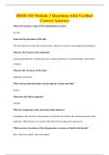 BIOD 103 Module 3 Questions with Verified&NewLine;Correct Answers