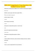 BIOS 252 Comprehensive Exam Questions with&NewLine;Verified Correct Answers