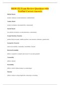 BIOS 252 Exam Review Questions with&NewLine;Verified Correct Answers