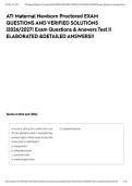 ATI Maternal Newborn Proctored EXAM QUESTIONS AND VERIFIED SOLUTIONS &vert;2026&sol;2027&vert; Exam Questions & Answers Test &vert;&vert; ELABORATED &DETAILED ANSWERS&excl;&excl;&NewLine;