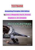 Test bank for Accounting Principles&comma; 14th Edition by Jerry J&period; Weygandt ISBN 978-1119709879