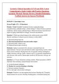 Geriatric Clinical Specialist GCS Exam 2026&colon; Latest &NewLine;Comprehensive Study Guide with Practice Questions&comma; &NewLine;Geriatric Physical Therapy Review&comma; Detailed Rationales&comma; &NewLine;Verified Answers & Success Workbook 