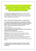 NCS Certification Exam Prep 2026 Updated Practice &NewLine;Questions&comma; Comprehensive Neurologic Therapy &NewLine;Specialist Review&comma; Detailed Explanations&comma; Verified &NewLine;Answers&comma; Complete Success Workbook