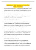 BSN 366 exit HESI Questions with Verified&NewLine;Correct Answers
