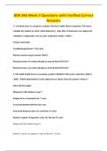 BSN 366 Week 3 Questions with Verified Correct&NewLine;Answers