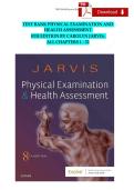 Jarvis&colon; Physical Examination & Health Assessment Test Bank 2026 Questions And Answers 2026