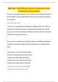 BSN 366 - HESI RN Exit Exam V1 Questions with&NewLine;Verified Correct Answers