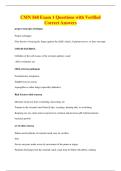 CMN 568 Exam 1 Questions with Verified&NewLine;Correct Answers