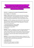 NBCOT Occupational Therapist OTR Exam 2026&colon; Latest &NewLine;Comprehensive Study Guide with Practice Questions&comma; &NewLine;Occupational Therapy Review&comma; Detailed Rationales&comma; Verified &NewLine;Answers & Success Workbook 