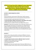 NPTE PTA Exam Prep 2026&colon; Updated Practice Questions&comma; &NewLine;Comprehensive Physical Therapist Assistant &NewLine;Examination Review&comma; Detailed Explanations&comma; Verified &NewLine;Answers&comma; Complete Success Workbook