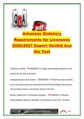 Arkansas Statutory Requirements for Licensees 2026&sol;2027 Exam Q&A &ndash; 42 Questions &vert; Broker Supervision&comma; Trust Accounts&comma; Advertising&comma; Property Management & Time-Shares