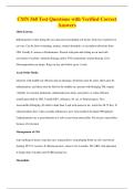 CMN 568 Test Questions with Verified Correct&NewLine;Answers
