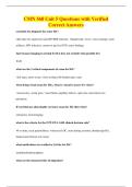 CMN 568 Unit 5 Questions with Verified&NewLine;Correct Answers