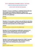 RN ATI COMPREHENSIVE ASSESSMENT EXAM A&period;B&comma; C TEST BANK &NewLine;COMPLETE QUESTIONS AND DETAILED SOLUTIONS&NewLine;LATEST UPDATE THIS YEAR JUST RELEASED