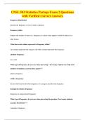 CNSL 503 Statistics Portage Exam 2 Questions&NewLine;with Verified Correct Answers