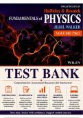Test Bank for Fundamentals of Physics Extended&comma; Volume 2&comma; 12th Edition &lpar;Halliday&comma; Resnick & Walker&comma; 2021&rpar; &vert; All Chapters 21&ndash;44 Covered&NewLine;