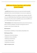 D488 Exam Review Questions with Verified&NewLine;Correct Answers