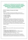 Healthcare IT Certification Exam Prep 2026&colon; Updated &NewLine;Practice Questions&comma; Comprehensive Information Technology &NewLine;Healthcare Review&comma; Detailed Explanations&comma; Verified &NewLine;Answers&comma; Complete Success Workbook