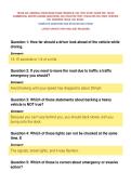 TEXAS CDL GENERAL KNOWLEDGE EXAM VERSION B&comma; CDL TEST STUDY GUIDE PDF&comma; TEXAS&NewLine;COMMERCIAL DRIVER LICENSE QUESTIONS&comma; CDL PRACTICE TEST&comma; TEXAS DPS CDL PREP&comma; VERIFIED&NewLine;CDL ANSWERS TEXAS&comma; CDL EXAM &NewLine;COMPLETE QUESTIONS AND DETAILED SOLUTIONS&NewLine;LATEST UPDATE THIS 