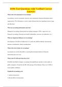 D196 Test Questions with Verified Correct&NewLine;Answers