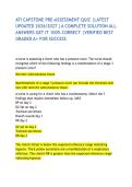 ATI CAPSTONE PRE-ASSESSMENT QUIZ &vert;LATEST UPDATED 2026&sol;2027 &vert;A COMPLETE SOLUTION ALL ANSWERS GET IT 100&percnt; CORRECT &vert;VERIFIED BEST GRADED A&plus; FOR SUCCESS