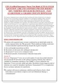 CEN &lpar;Certified Emergency Nurse&rpar; Test Bank ACTUAL EXAM &NewLine;&lbrack;QUESTION 1-200&rsqb; AND ANSWERS UPDATED 2026&sol;2027 &vert; &NewLine;100&percnt; VERIFIED &vert; DETAILED RATIONALES &ndash; PASS &NewLine;GUARANTEED A&plus; GRADED &vert; INSTANT DOWNLOAD